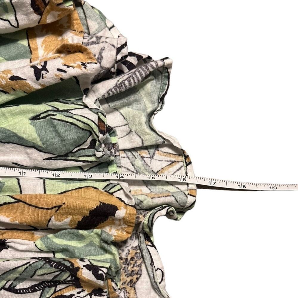 Aerie Safari Animal Print Linen Blend Skirt Size Medium - Picture 6 of 6